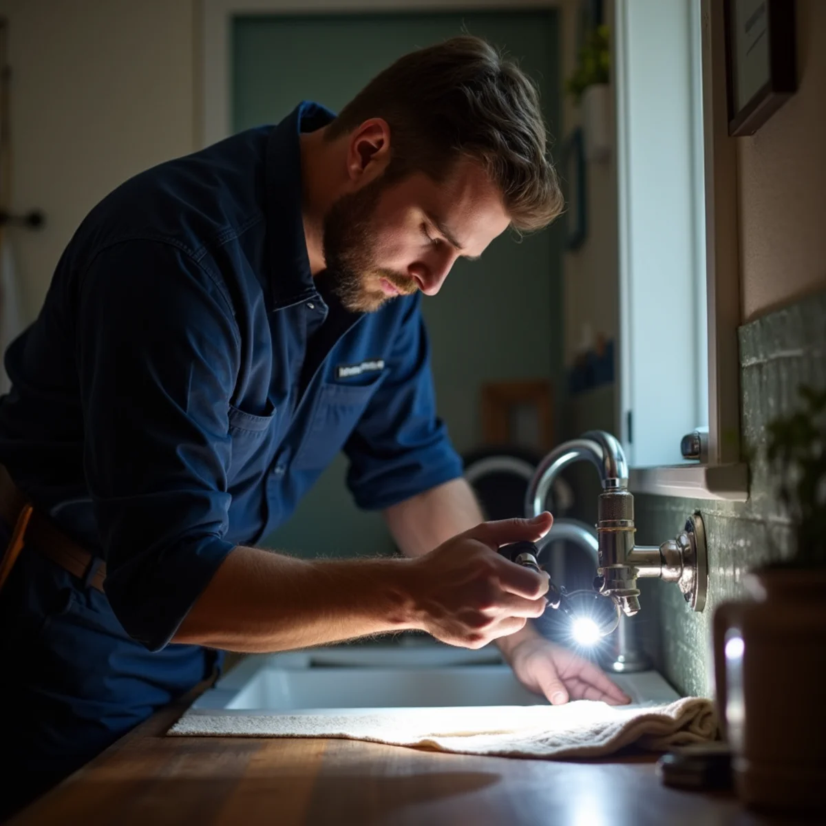 24/7 Emergency Plumber in progress at an El Dorado Hills home