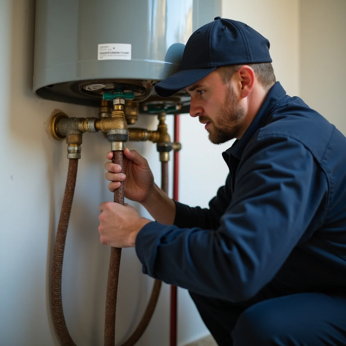 Emergency Water Heater Replacement in progress at an El Dorado Hills home