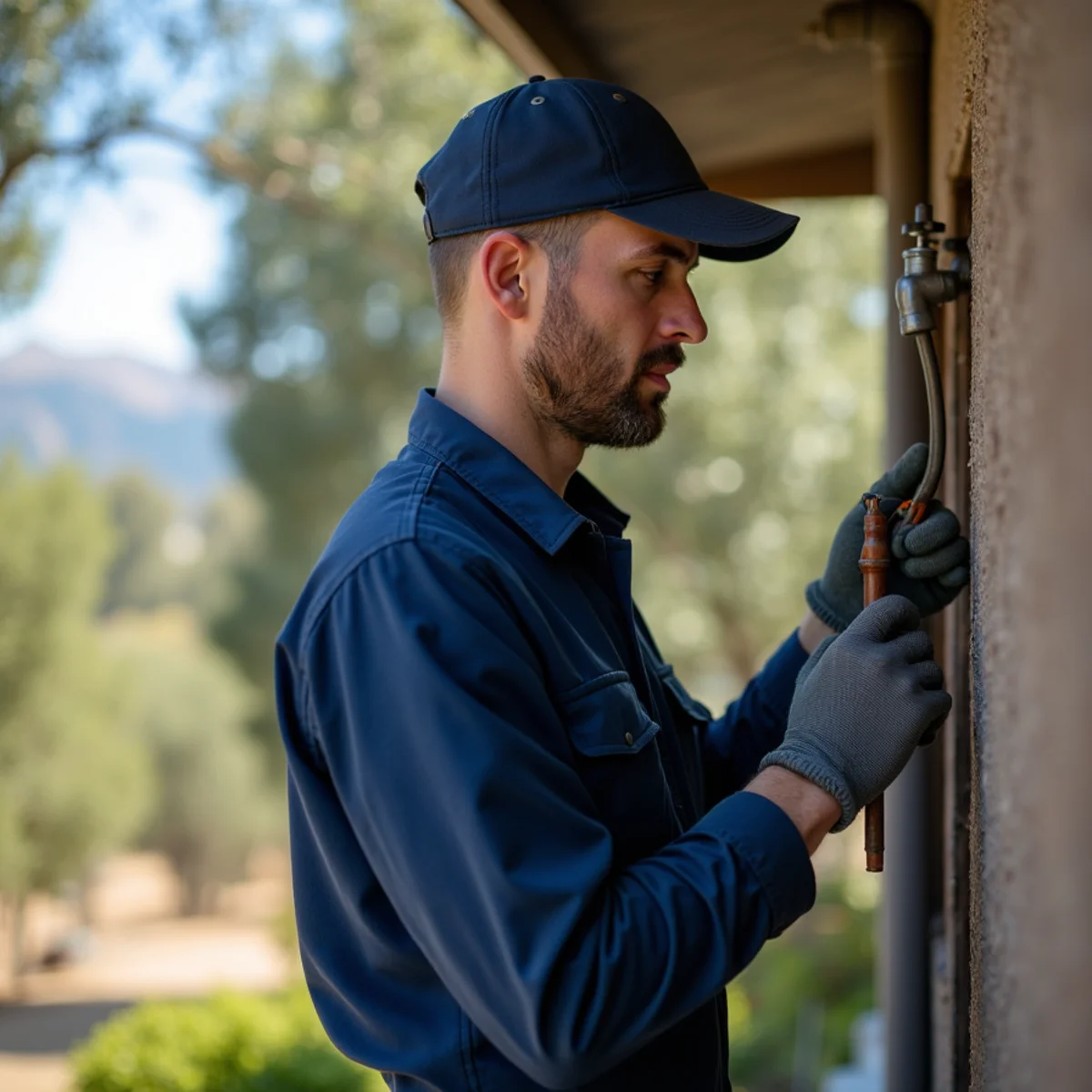 Licensed plumber replacing a well pump at a Greenwood, CA home on Highway 193
