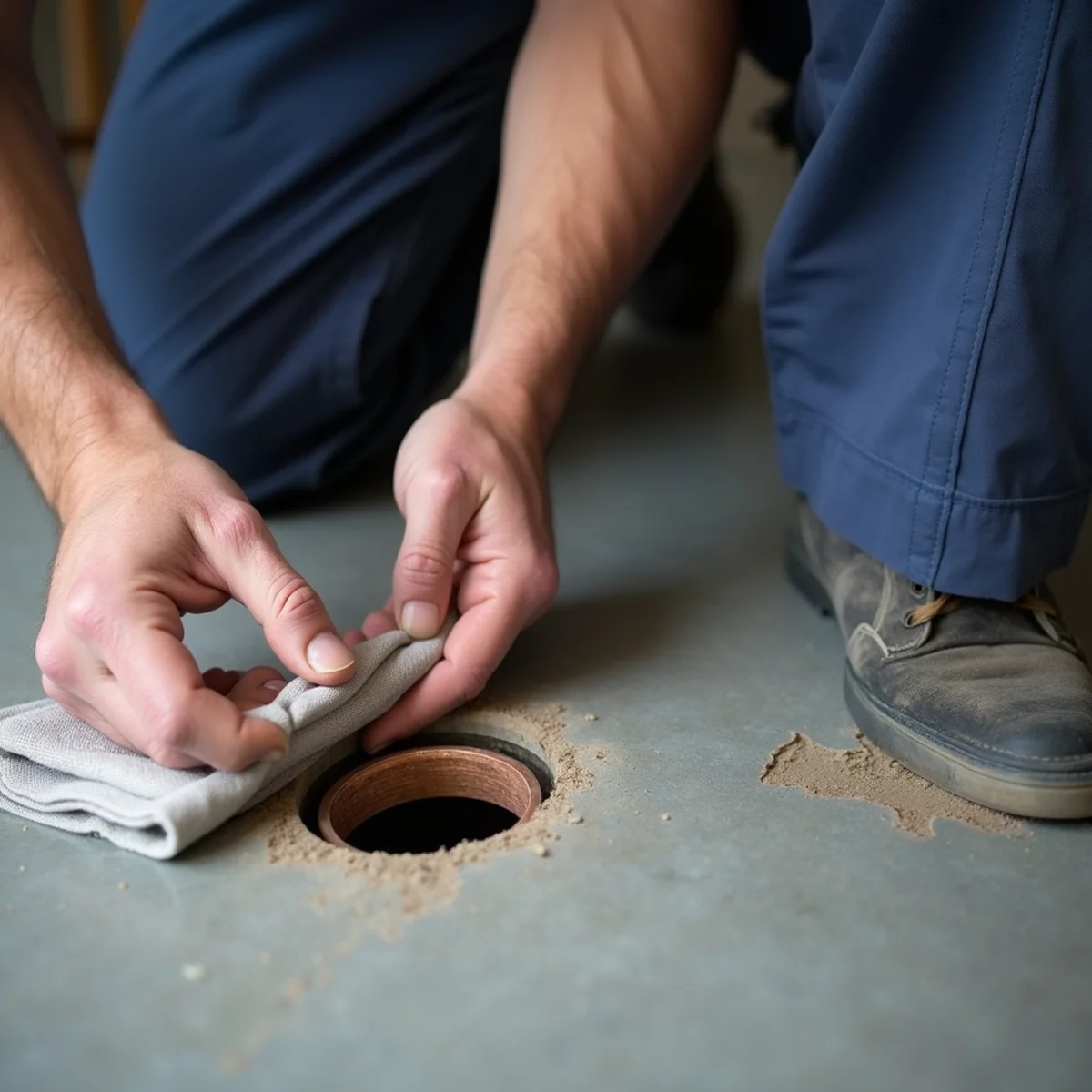 Slab Leak Repair in progress at an El Dorado Hills home